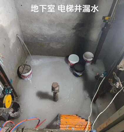 蒋湖农场电梯井堵漏